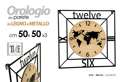Orologio parete mappamondo - da,
