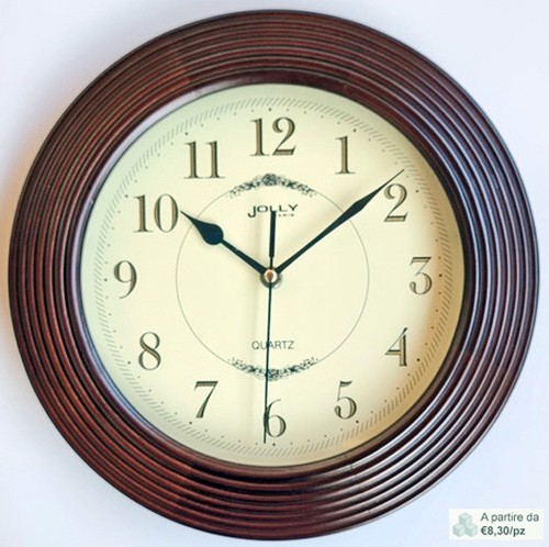 Orologio parete legno stile - orologio,