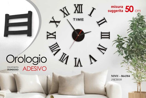 Orologio adesivo parete - adesivo,
