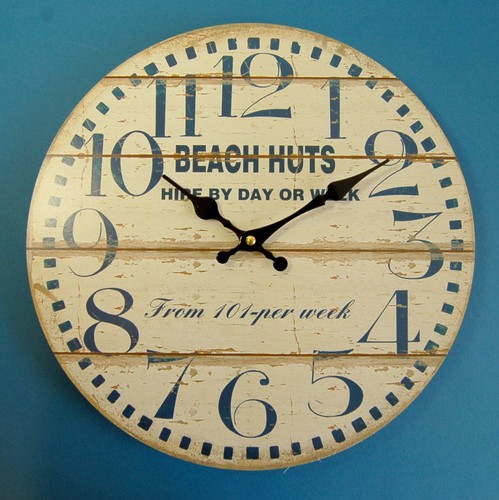 Beach large orologio parete - beach,